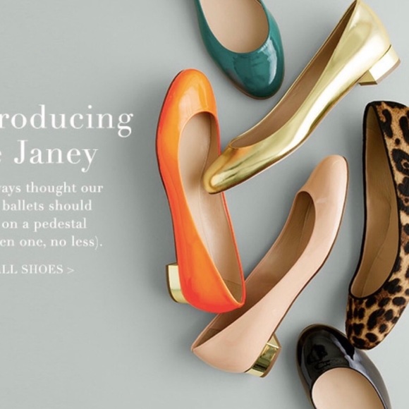 JCREW JANEY GOLD HEEL FLATS sz 7 - Picture 5 of 5